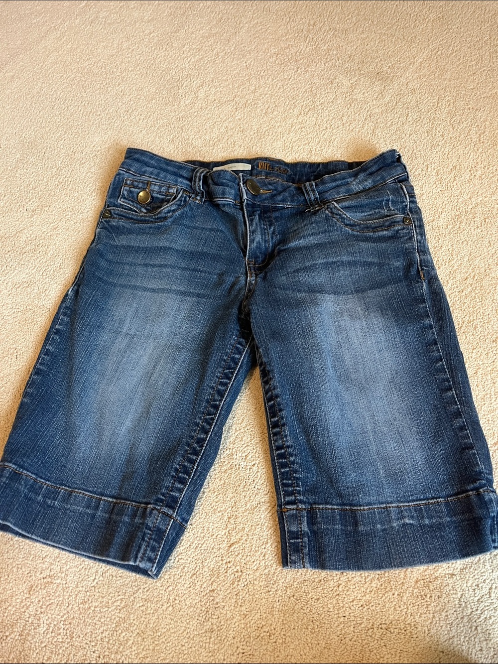 Kut from the Kloth Blue Denim Natalie Bermuda Shorts - size 4